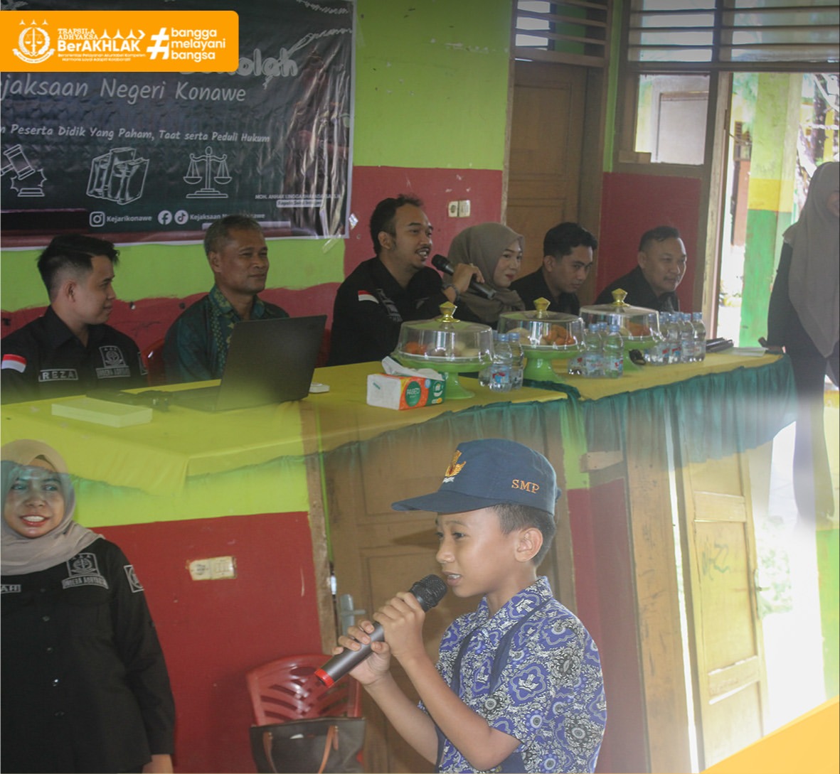 Jaksa Masuk Sekolah SMPN 1 Langgikima Kab. Konawe Utara 