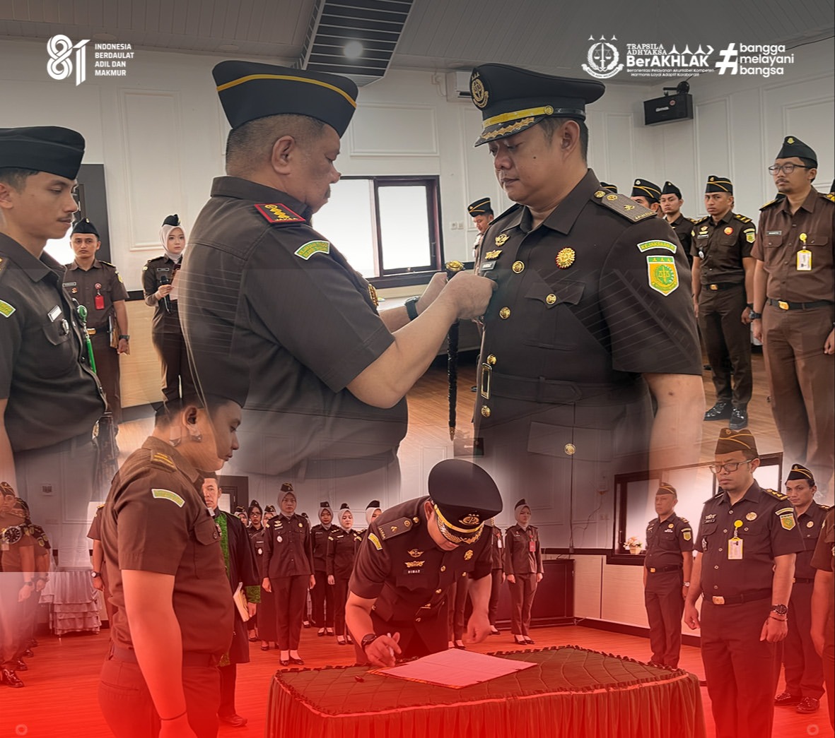 Kajari Konawe Lantik dan Ambil Sumpah Jabatan Kepala Seksi Intelijen