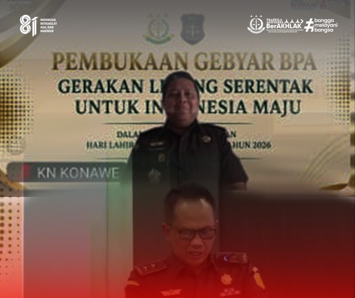 Kasi PAPBB Kejari Konawe Hadiri Pembukaan Gebyar BPA Gerakan Lelang Serentak Secara Daring