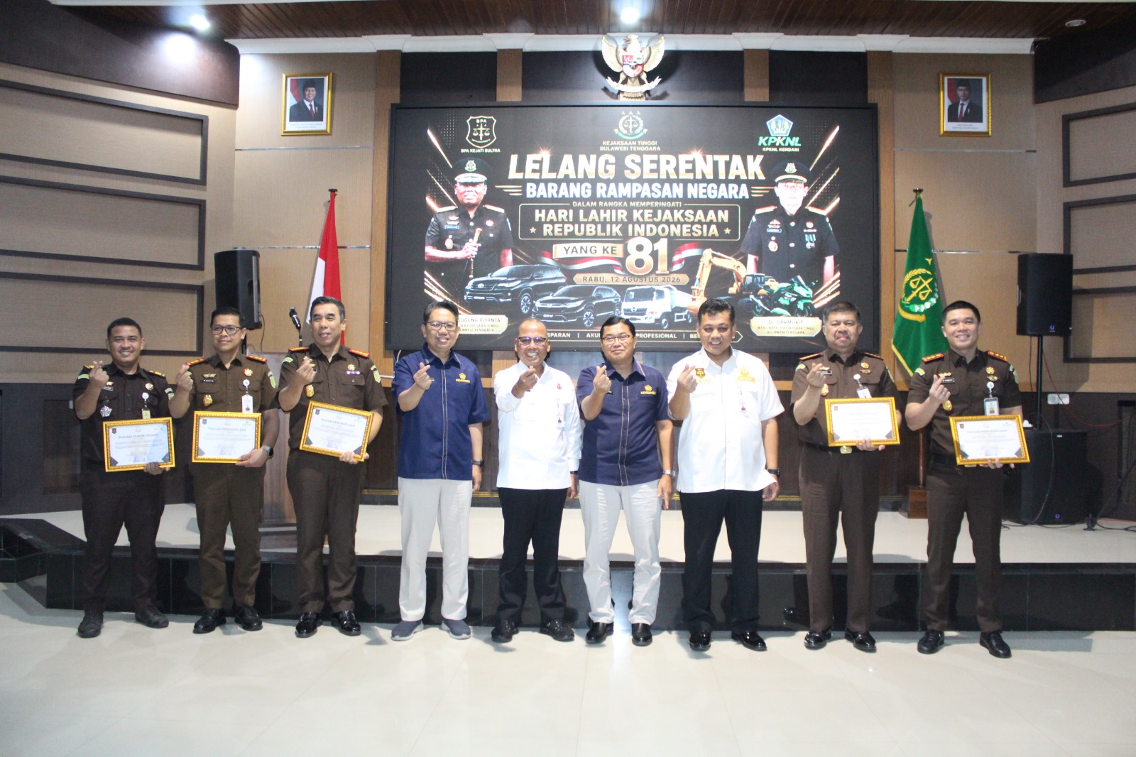 Lelang Serentak Sukses Total, Kejati Sultra Jual Seluruh Barang Rampasan Negara Tembus Rp5,22 Miliar